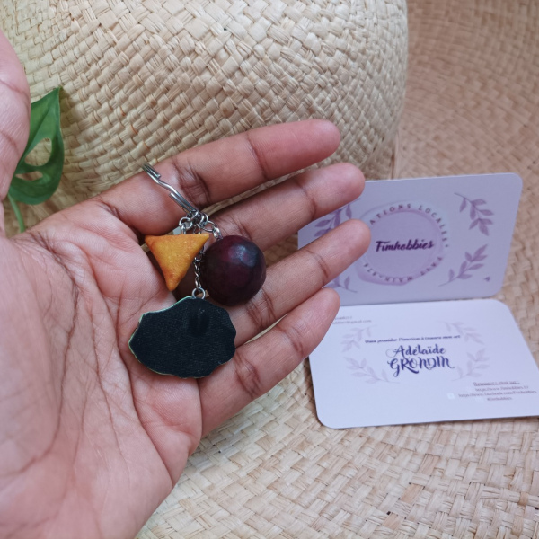 souvenir réunion: samoussa/ fruit de la passion/ réunion