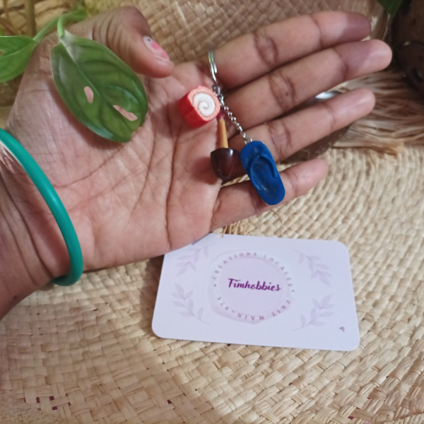 souvenir réunion: savate / toupie / chemin de fer