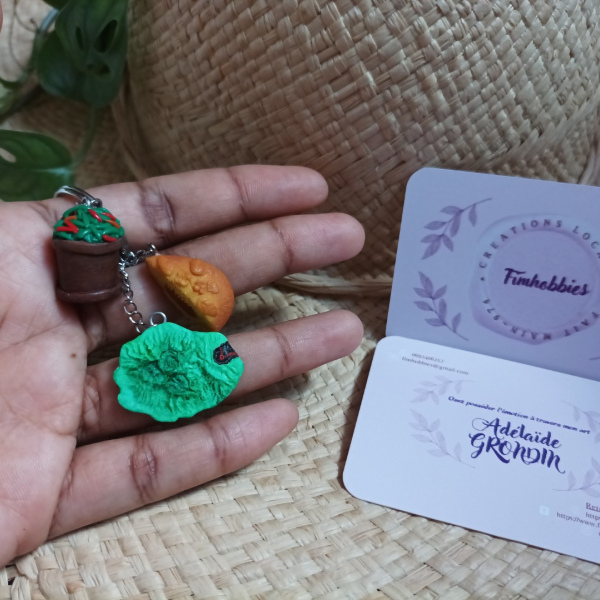 souvenir réunion: pinte piments/pâté créole/réunion