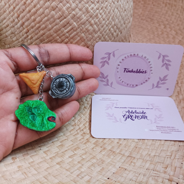 souvenir réunion: samoussa /réunion/marmite