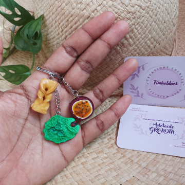 souvenir réunion: fruit de la passion/réunion/bonbon cravate