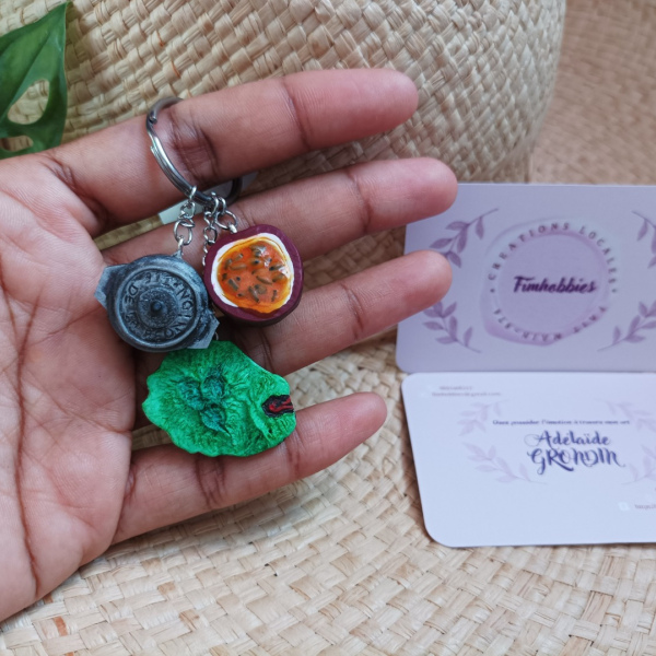 souvenir réunion: marmite/ fruit de la passion/ réunion