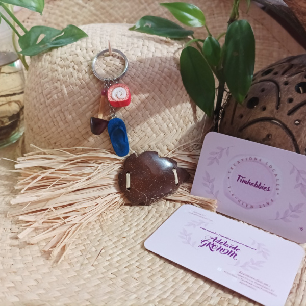 souvenir réunion: savate / toupie / chemin de fer