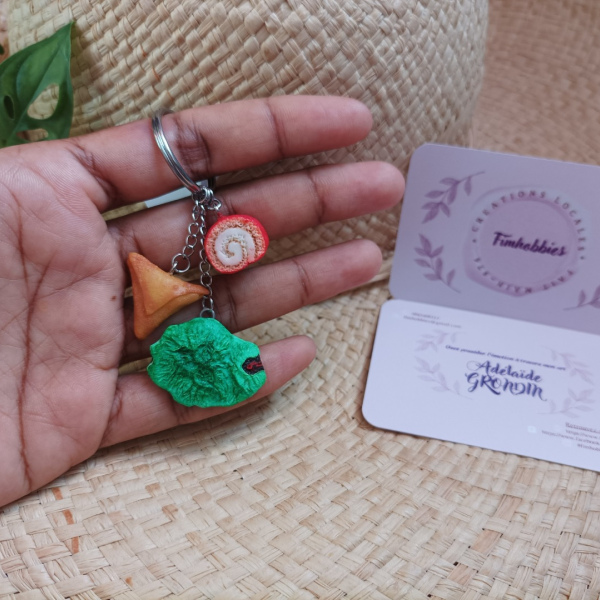 souvenir réunion: réunion/chemin de fer/samoussa