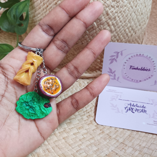 souvenir réunion: fruit de la passion/réunion/bonbon cravate