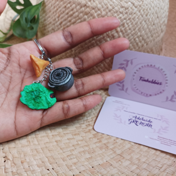 souvenir réunion: réunion/marmite/samoussa