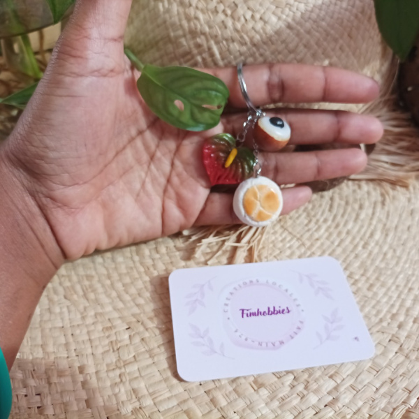 souvenir réunion: longani/anthurium/la rouroute