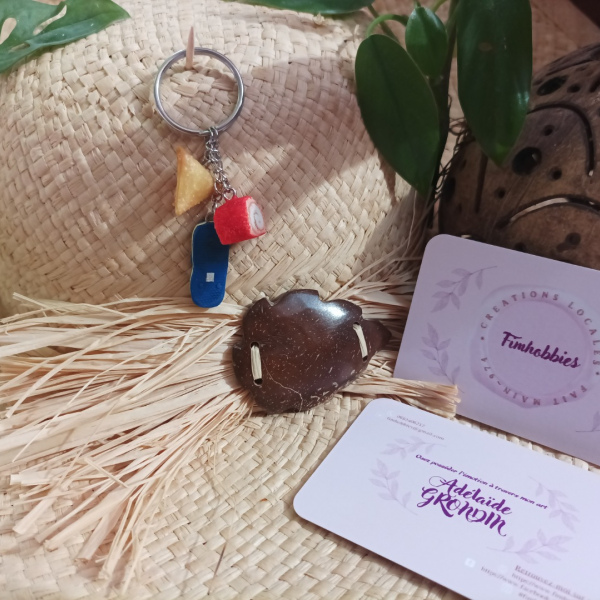 souvenir réunion: samoussa/savate/chemin de fer